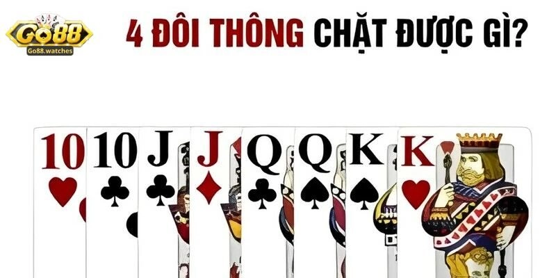 Trong game bài tiến lên, tứ quý và đôi thông có nghĩa là gì?